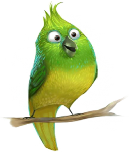a cute singing parakeet
